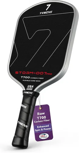 Vista 9 de YVmove 16mm Kevlar T700 Carbon Fiber Pickleball Paddle, USAPA Approved