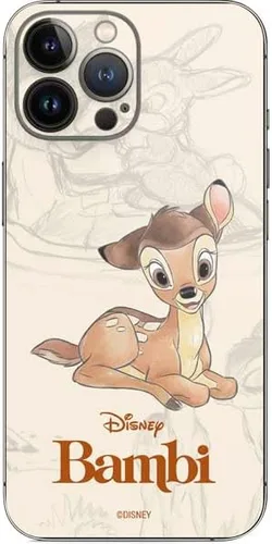 Vista 6 de Skinit Calcomanía para teléfono compatible con iPhone 15 Pro Max, diseño oficial de Disney Bambi y sus amigos