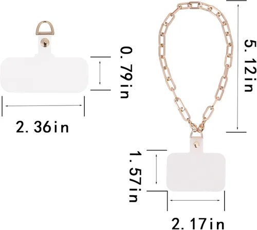 Vista 2 de SEVNPRIME Correa de muñeca para teléfono, cordón desmontable para teléfono celular, pulsera manos libres, ajustable, accesorio de agarre