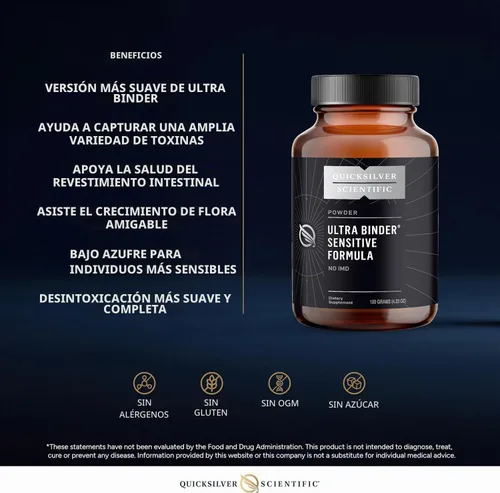 Vista 4 de Quicksilver Scientific Fórmula ultra sensible a la carpeta, arcilla