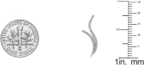 Vista 4 de Dazzlingrock Collection - Pendientes redondos para mujer