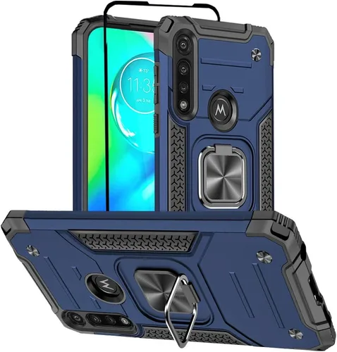Vista 13 de HNHYGETE Funda para Moto G Power 5G 2024 con protector de pantalla: [grado militar de 20 pies a prueba de caídas] Funda protectora a prueba