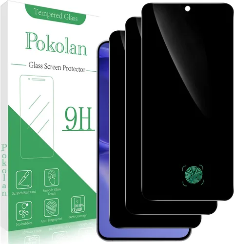 Vista 17 de Pokolan Protector de pantalla para Samsung Galaxy S23 5G Película de vidrio Transparente