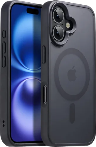 Vista 51 de Funda magnética para iPhone Air con protector de lente de cámara, protección grado militar de 10 pies, compatible con funda MagSafe Slim para iPhone