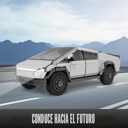 Vista 6 de Set de Construcción de Coche Iluminado, 1:14 Camión Todo Terreno Urbano de Construcción de Juguete con Luces, Bloque de Construcción STEM