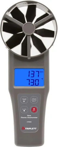 Vista 11 de Triplett CFM100 CFM/CMM Flujo de aire, velocidad y temperatura Termo-anemómetro