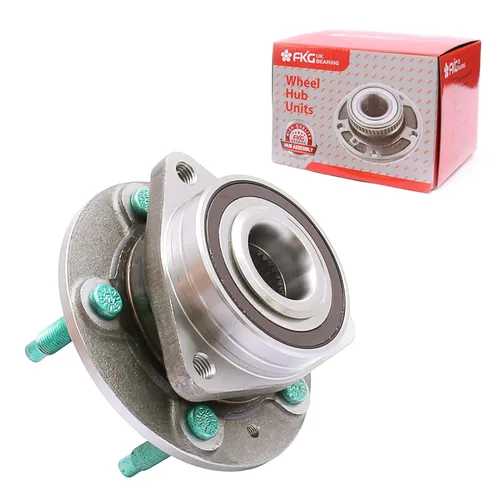 Vista 19 de FKG 513253 Conjunto de buje de cojinete de rueda delantera para A3 TT (Quattro), VW Tiguan Passat Jetta Golf CC EOS Beetle, brida de 4 pernos