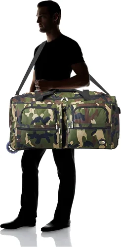Vista 8 de Equipaje Rockland 30 Pulgadas Rolling Duffle, Camuflaje), PRD330-CAMO