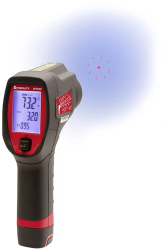 Vista 2 de Triplett IRTUV50 Termómetro IR sin contacto con detección de fugas UV, -4 a 752°F (-20 a 752.0 °F)