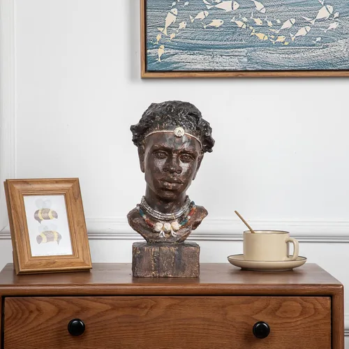 Vista 8 de Leekung Estatuas de hombres africanos & Paquete de estatuas de mujeres africanas