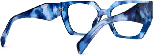 Vista 5 de Zeelool Marco de gafas geométricas vintage para mujer con lente transparente sin receta Fecli ZJGP909372