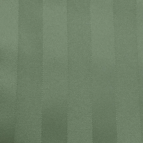 Vista 2 de Ultimate Textile Mantel cuadrado de rayas satinadas de 84 x 84 pulgadas, color verde militar