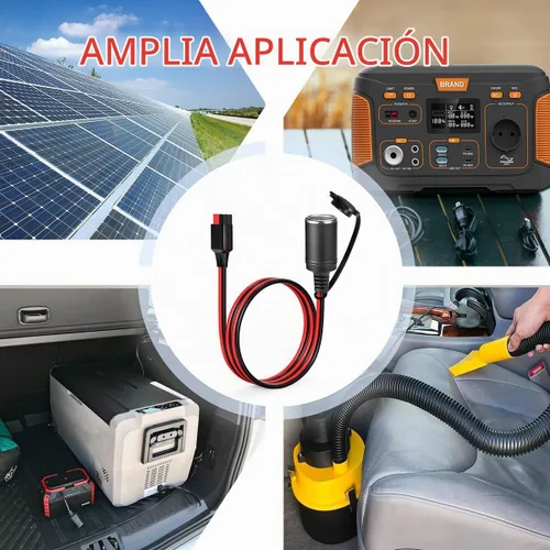 Vista 7 de ELFCULB Cable Conector de Anderson 12AWG a Enchufe de Encendedor de Cigarrillos, Conector de Cable de Enchufe Hembra de Encendedor de Cigarrillos