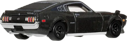 Vista 6 de Hot Wheels Cultura del coche premium 1977 Toyota Celica Coche de juguete fundido a presión a escala 1:64 de la colección Japan Historics