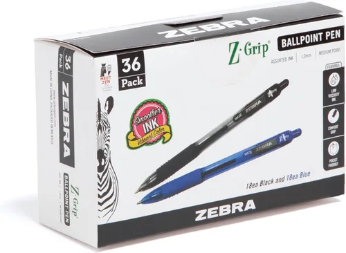 Vista 16 de Bolígrafo Zebra Pen Z-Grip retráctil, punta media, 1.0 mm, varios colores - 5