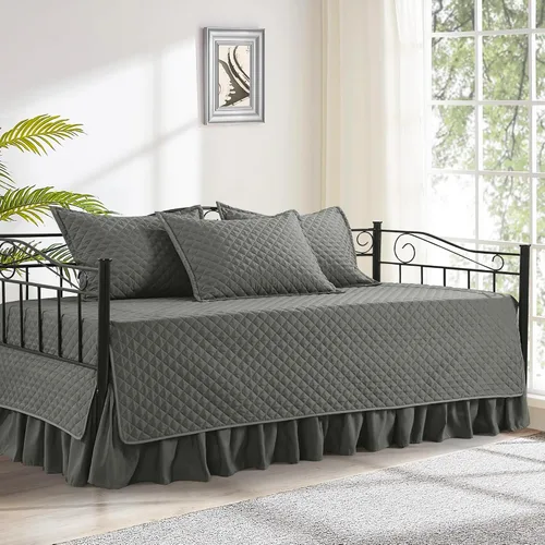 Vista 12 de HOMBYS Juegos de Fundas para Sofá Cama - Juego de Ropa de Cama para Sofá Cama con Costura de Diamante, Ropa de Cama Acogedora para Todas
