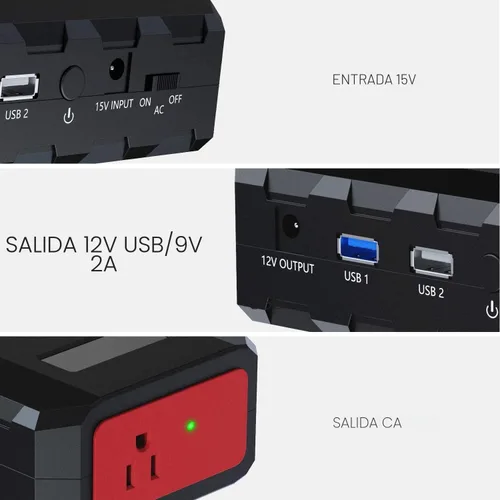 Vista 3 de SinKeu Banco de energía portátil de 24000 mAh con salida de CA, cargador portátil para portátil de 88.8 Wh, estación de energía portátil