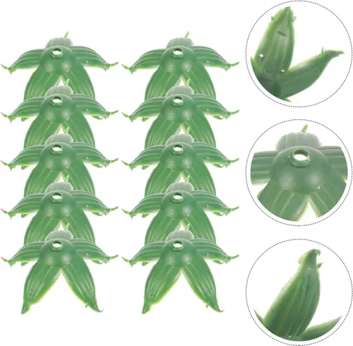 Vista 7 de Beavorty - 120 cálizes de flores artificiales de plástico para suministros de manualidades, receptáculos de flores de imitación ligeros