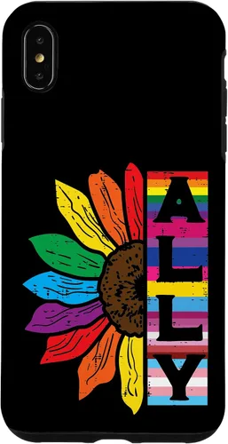 Vista 11 de iPhone 16 Lgbt Gay Ally Sunflower Rainbow Pride Flag Men Women Kids Case