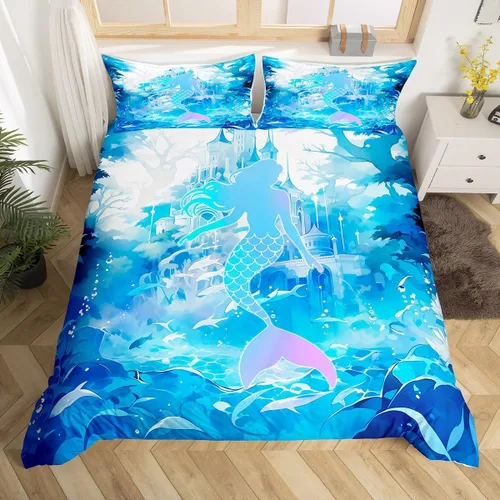 Vista 37 de Manfei Juego de ropa de cama de silueta de ciervo, tamaño individual, funda de edredón con patrón de flechas y cuernos con 1 funda de almohada