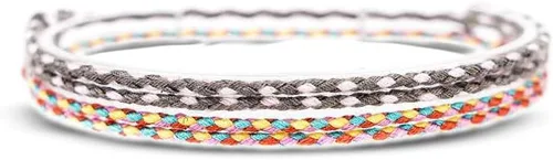 Vista 8 de Made by Nami 2 piezas de pulseras de cuerda de onda para tobillo para mujer, impermeables y ajustables, pulsera de tobillo delgada trenzada Conjunto
