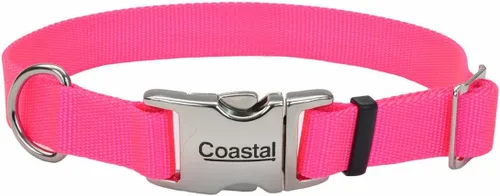 Vista 32 de Coastal Collar de perro ajustable para mascotas con hebilla de metal, cómodo collar de perro resistente a la decoloración con cierre a presión Negro