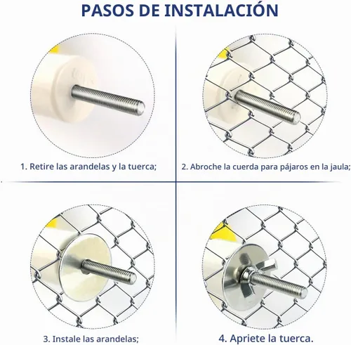 Vista 5 de Percha de cuerda colorida de 23,6 pulgadas para pájaro Bungee escalada Swing Loro