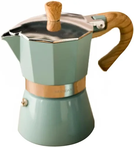 Vista 8 de Ochine Cafetera de café expreso, cafetera de café expreso, estufa, cafetera de café expreso, estilo italiano, taza de café expreso, olla de moka 150