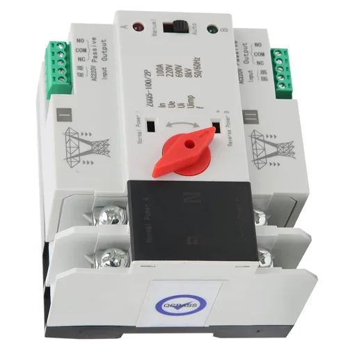 Vista 9 de Interruptor de transferencia de 100 amperios, interruptor de transferencia automática, interruptor de transferencia manual, interruptor