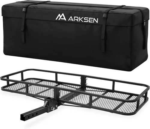 Vista 8 de Canasta de carga plegable de ARKSEN, receptor de enganche de 2", 60" de ancho