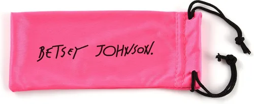 Vista 5 de Betsey Johnson Rhett Blue Light Glasses Rojo brillante 2441in
