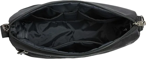 Vista 10 de Travelon Cruzada mediana activa antirrobo, Negro, 12.25 x 11.25 x 3.75, Bandolera mediana activa antirrobo
