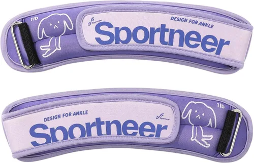 Vista 17 de Sportneer Pesas de tobillo de 0.5/1/2/3/5 libras, 1 par de pesas de muñeca y pierna para mujeres, hombres, niños y niños con correas ajustables