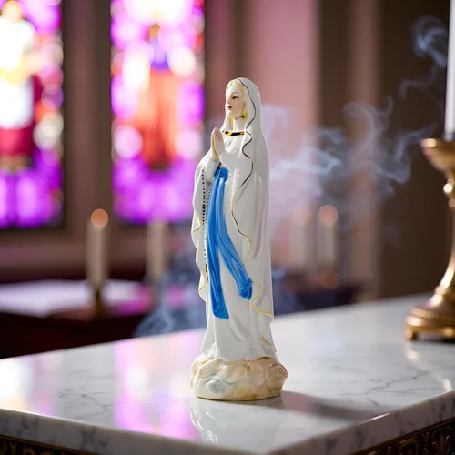 Vista 5 de MTME Figuras de porcelana, orando por ti, recuerdos, regalos de ceremonia, estatua para decoración del hogar.