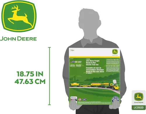 Vista 18 de Lionel John Deere Freight LionChief 5.0 Juego de Tren Eléctrico de Calibre O con Bluetooth y Control Remoto