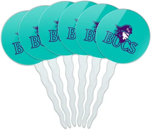 Vista 249 de Abilene Christian - Juego de 6 palillos para cupcakes con logotipo secundario