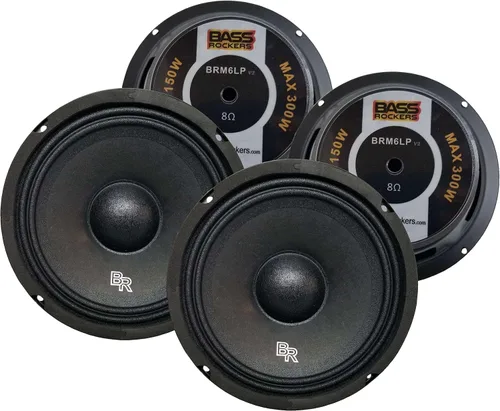 Vista 7 de Bass Rockers Altavoz para automóvil de rango medio de alto rendimiento de 6.5 "y 300 W - BRM6LPv2