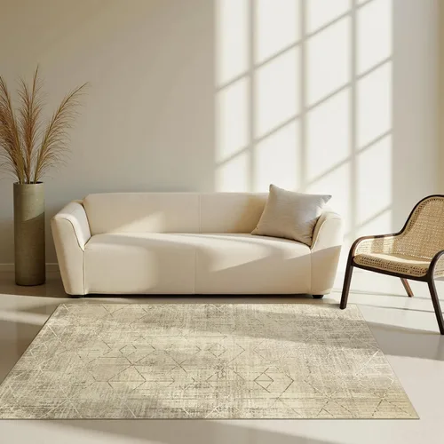 Vista 105 de jinchan - Tapete de pasillo marroquí de 2 x 6 pies con líneas, bohemio, lavable, para cocina, suave, geométrico, de lana sintética, antideslizante