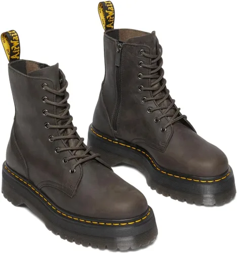 Vista 32 de Dr. Martens, Botas industriales ligeras para mujer Maple Zip con puntera de acero Negro