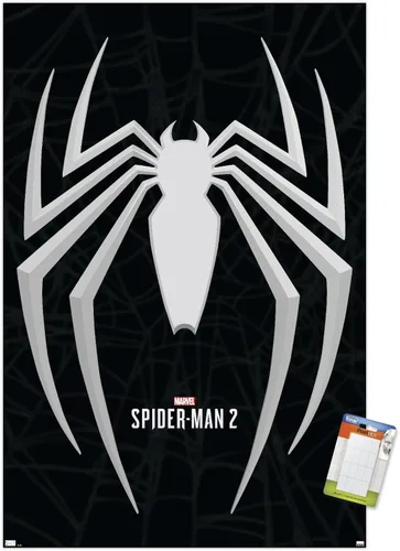 Vista 12 de Trends International Marvel's Spider-Man 2 - Póster de pared con icono de Peter Parker, 22.4 pulgadas de largo x 14.7 pulgadas de ancho, versión