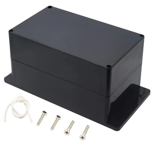 Vista 12 de Zulkit Caja de conexiones de plástico ABS a prueba de polvo, impermeable, IP65, cajas eléctricas universales, carcasa para proyectos con oreja fija
