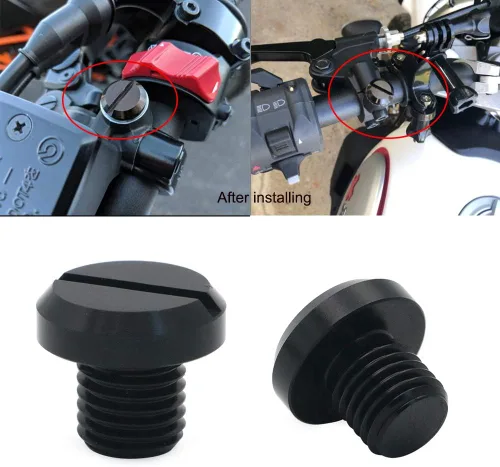 Vista 5 de AUTOVIC 2 tapones universales para motocicleta M10x1.25 para Yamaha FZ-07 MT-07 FZ-09 MT-09FZ Honda CRF250 CB500F XL700V NC750X CRF1000L BMW G310
