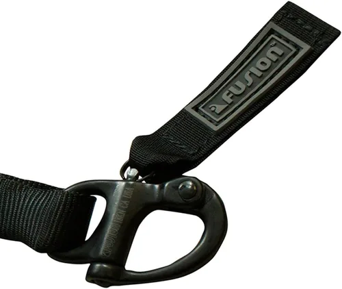 Vista 6 de Fusion ProGlide - Cordón elástico militar y de policía de 2 pies con grillete a presión, 23 kN, negro, 24 pulgadas