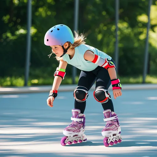 Vista 7 de Patines en línea para niños y niñas principiantes ajustables, las 8 ruedas iluminadas