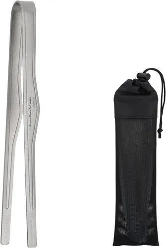 Vista 9 de TiTo Titanium Pinzas para parrilla, pinzas para cocina, barbacoa, para acampar, cocinar al aire libre, ensalada, filete, alimentos, buffet Con