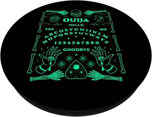 Vista 2 de Ouija Board Talking Spirit Witchcraft Tarot Witch Wicca PopSockets - Agarre y soporte para teléfonos y tabletas