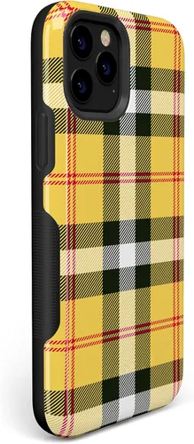 Vista 2 de Casely Funda para iPhone 11 Pro Max ¡Como si! Funda a cuadros amarillos