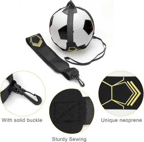 Vista 2 de Coolrunner Entrenador de Patadas de Fútbol Solo, Entrenador de Fútbol Solo sin Manos para Adultos y Niños, Entrenador de Fútbol/Voleibol/Rugby