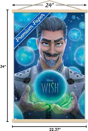 Vista 7 de Trends International Disney Wish - Póster de pared King Magnifico de una hoja, 22.37 x 34.00 pulgadas, paquete de impresión premium y colgador