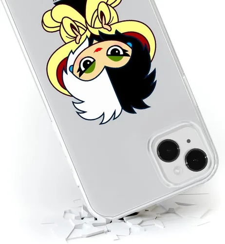 Vista 4 de ERT GROUP Funda para Apple iPhone 14 Plus, diseño original y oficial de Disney, Cruella 006, adaptado de manera óptima a la forma del teléfono